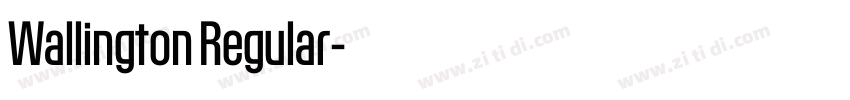 Wallington Regular字体转换